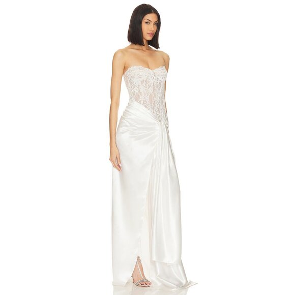 Bronx and Banco X Revolve Gina Gown in White Party Wedding M NWT $995 - Picture 2 of 4
